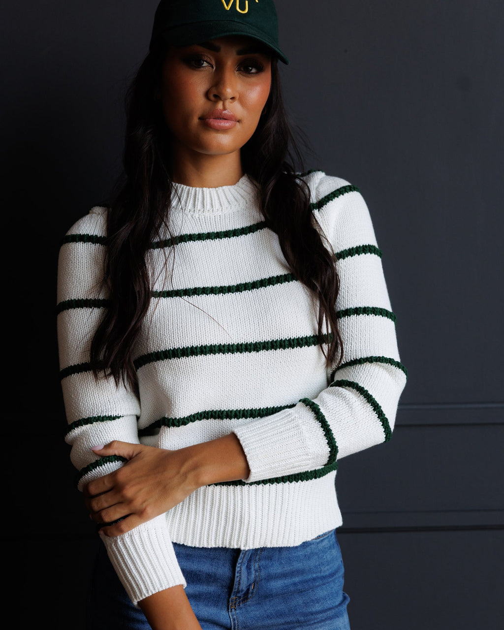 Stitch Stripe Crew