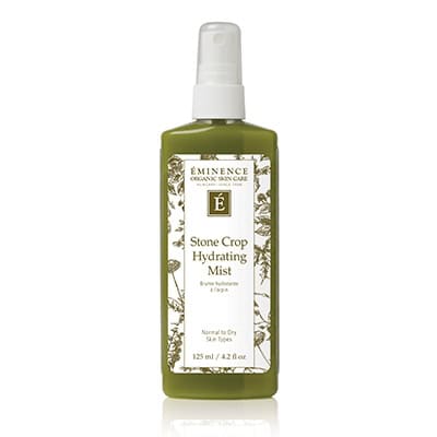 A 4.2 OZ bottle of Eminence Stone Crop Hydrating Mist for skin hydration
