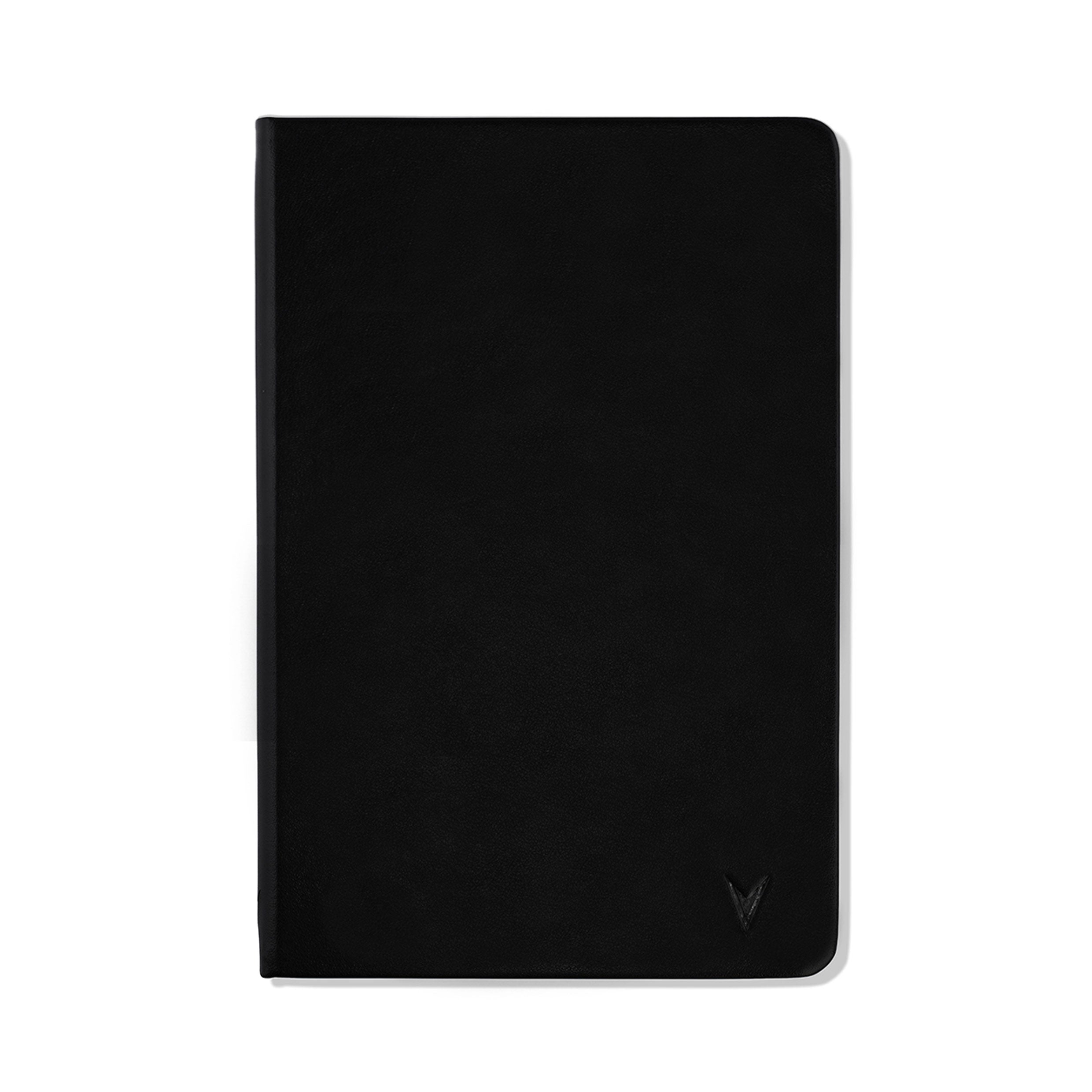Hardcover Stone Paper Notebook in Black – Eco-Friendly Stationery