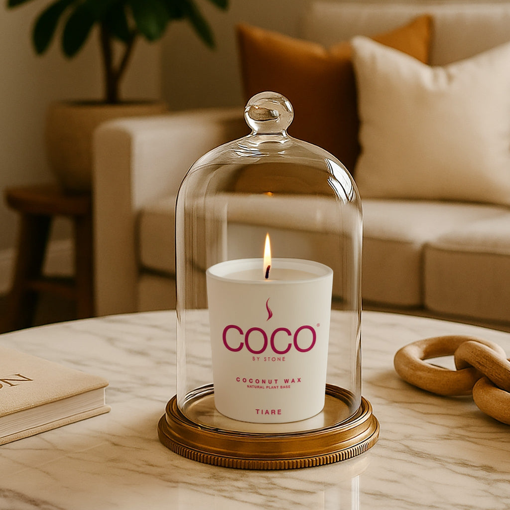 Tiare Natural Coconut Apricot Wax Candle
