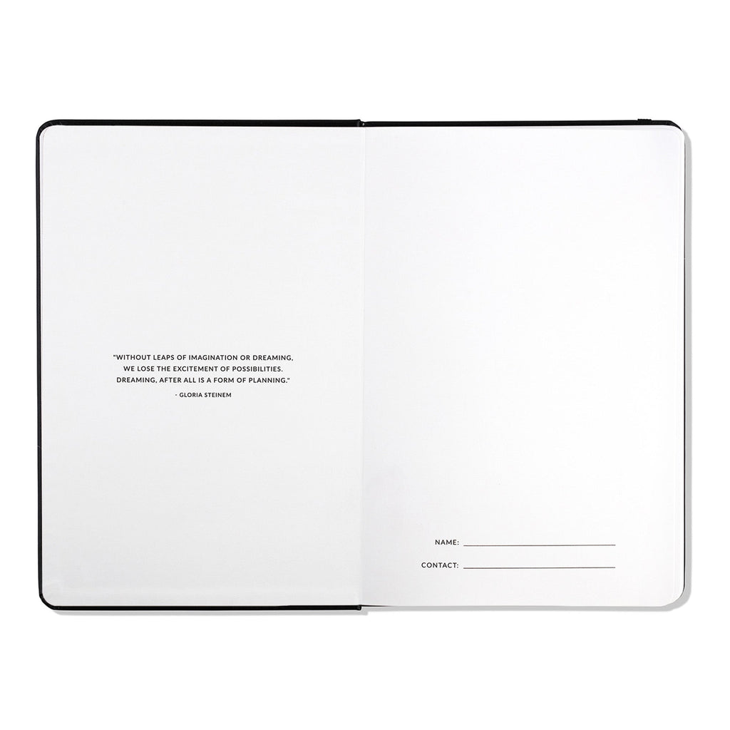 Hardcover Stone Paper Notebook in Black – Eco-Friendly Stationery
