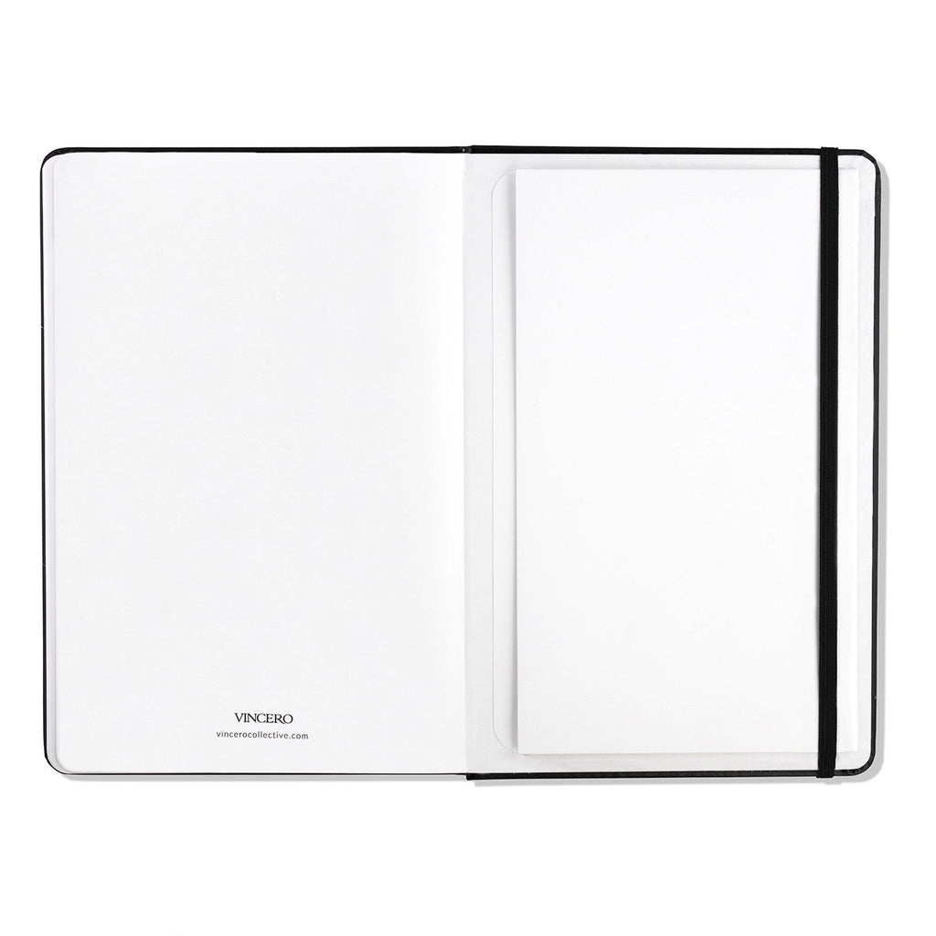 Hardcover Stone Paper Notebook in Black – Eco-Friendly Stationery