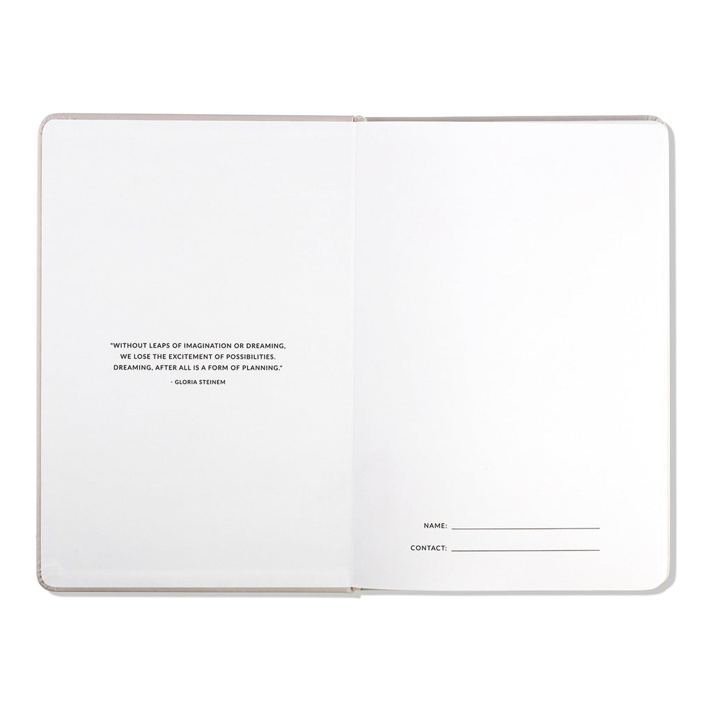 Stone Paper Hardcover Notebook - Bone Ruled Eco-Friendly Journal