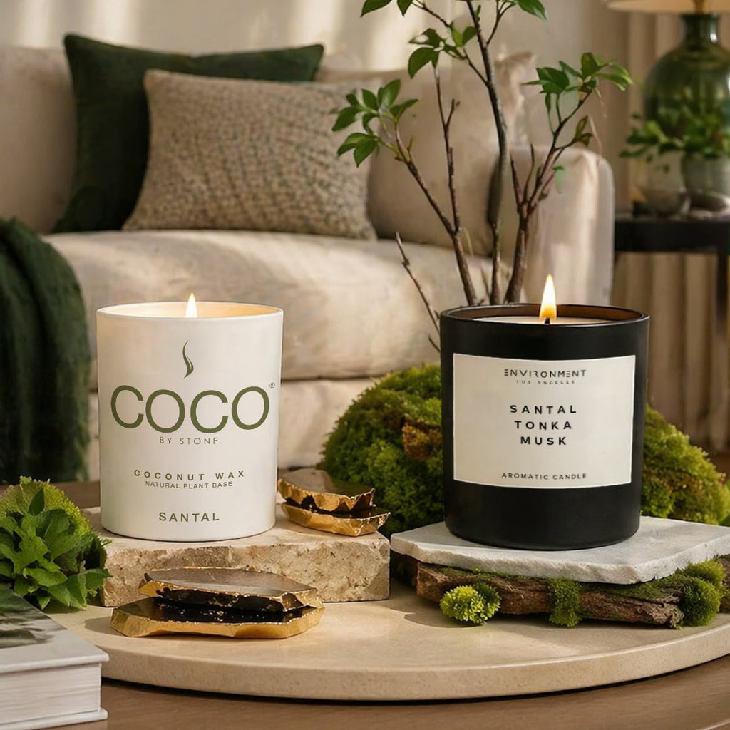 Santal Natural Coconut Apricot Wax Candle