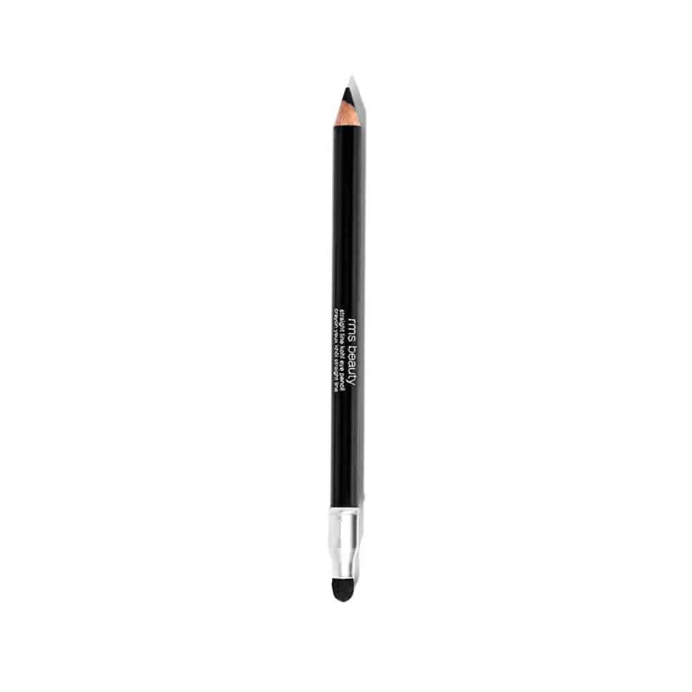Close up of the RMS Straight Line Kohl Eye Pencil in a classic wood design