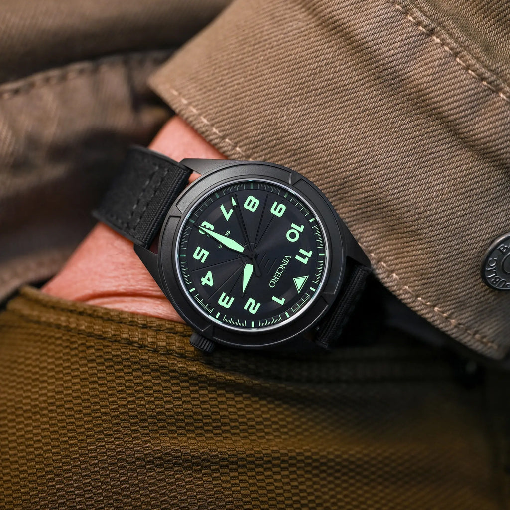 The Stratos Titanium Dark Matter Watch 43mm Japanese Movement