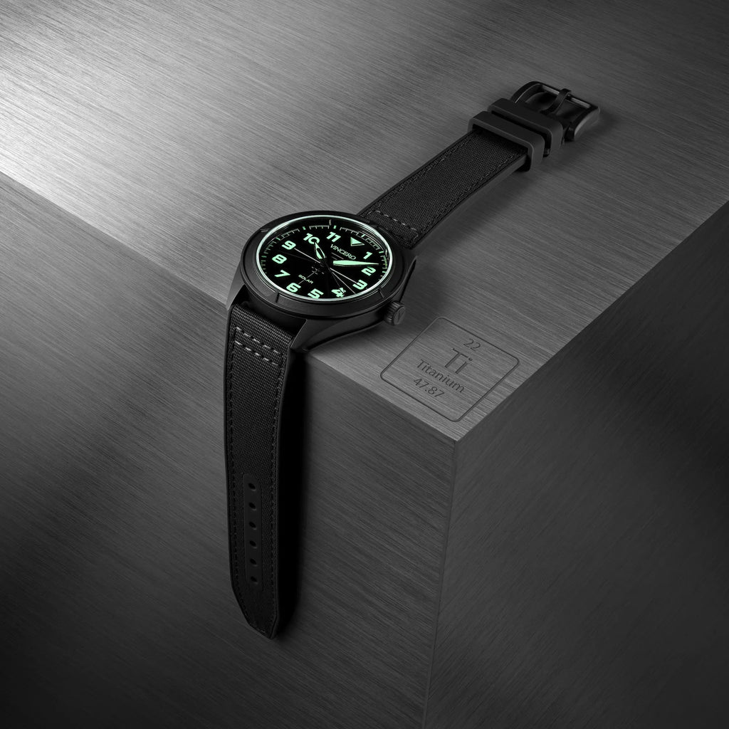 The Stratos Titanium Dark Matter Watch 43mm Japanese Movement