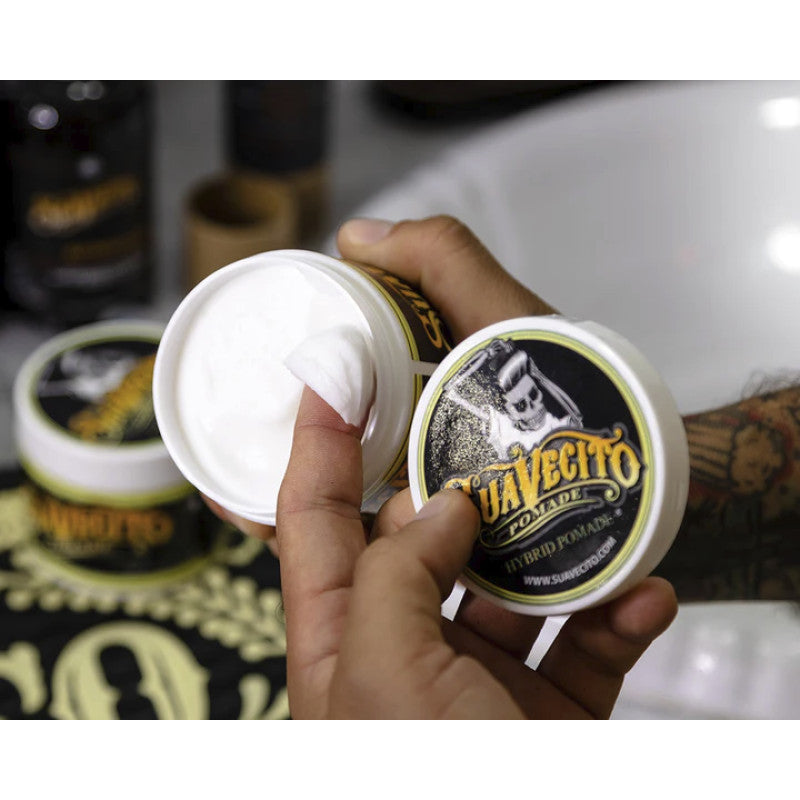 Hybrid Hair Pomade: Medium Hold & High Shine Styling Solution (4oz)