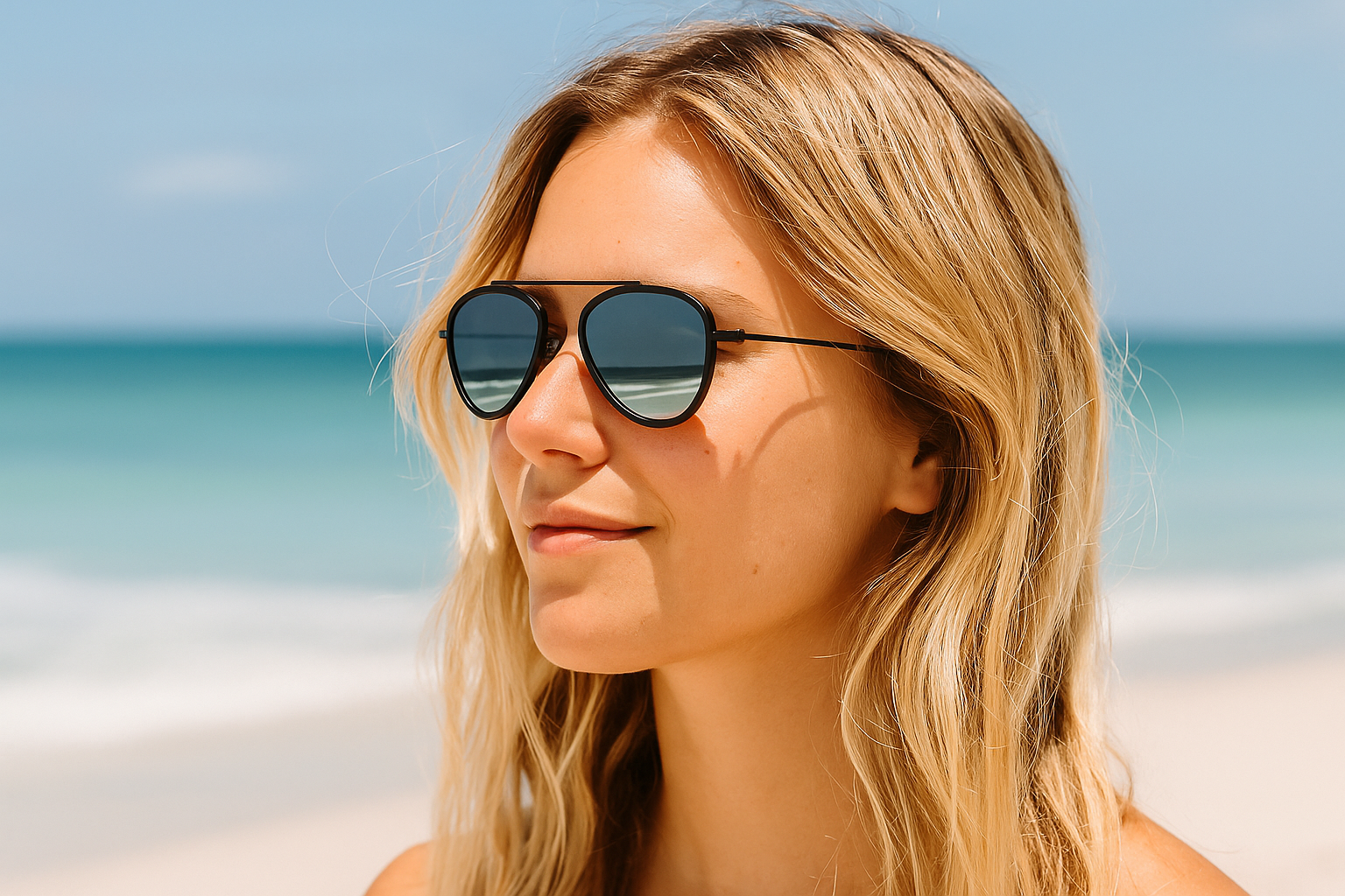 Sundance Charcoal Aviator Sunglasses