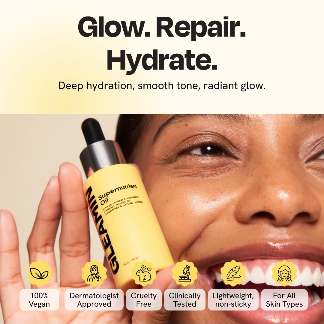 Supernutrient Facial Oil with Vitamin C and Jojoba for Glow - Image 2