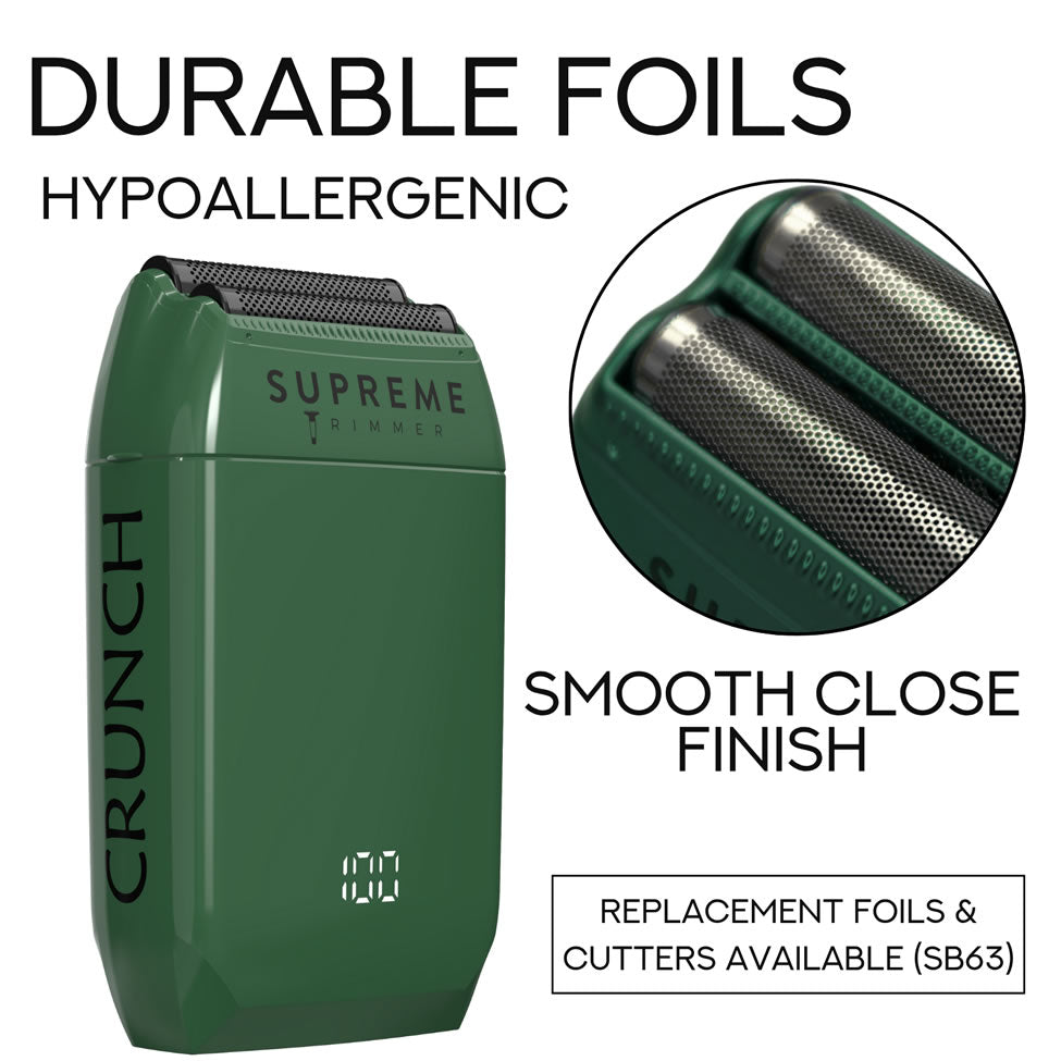 Supreme Crunch Foil Shaver - Waterproof Professional Grooming Tool