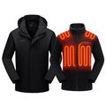 Venustas Mens 3-in-1 Heated Jacket with Battery Ski Jacket Winter Jacket with Removable Hood Water-resistant