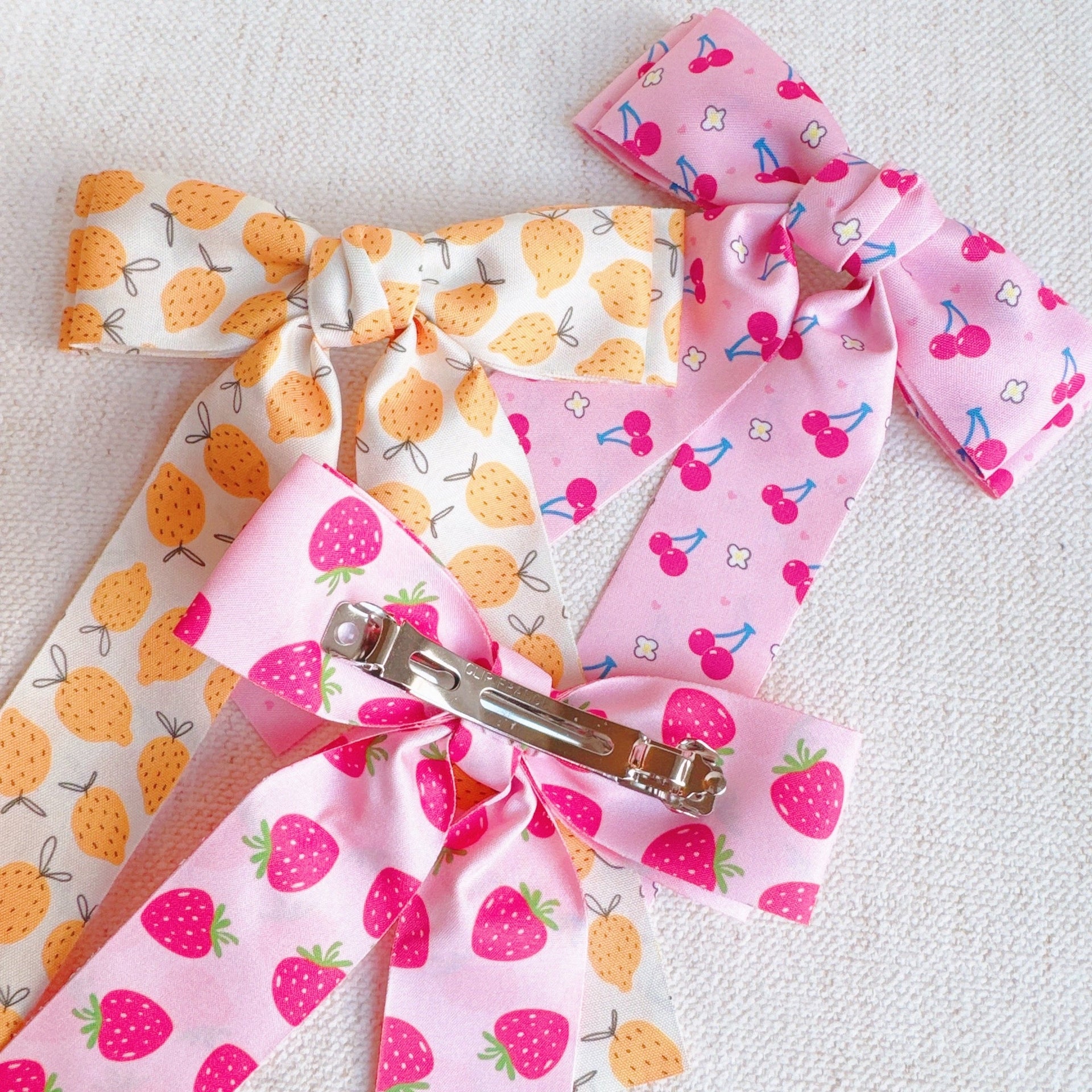 Sweet & Sour Fruit Print Hair Clip