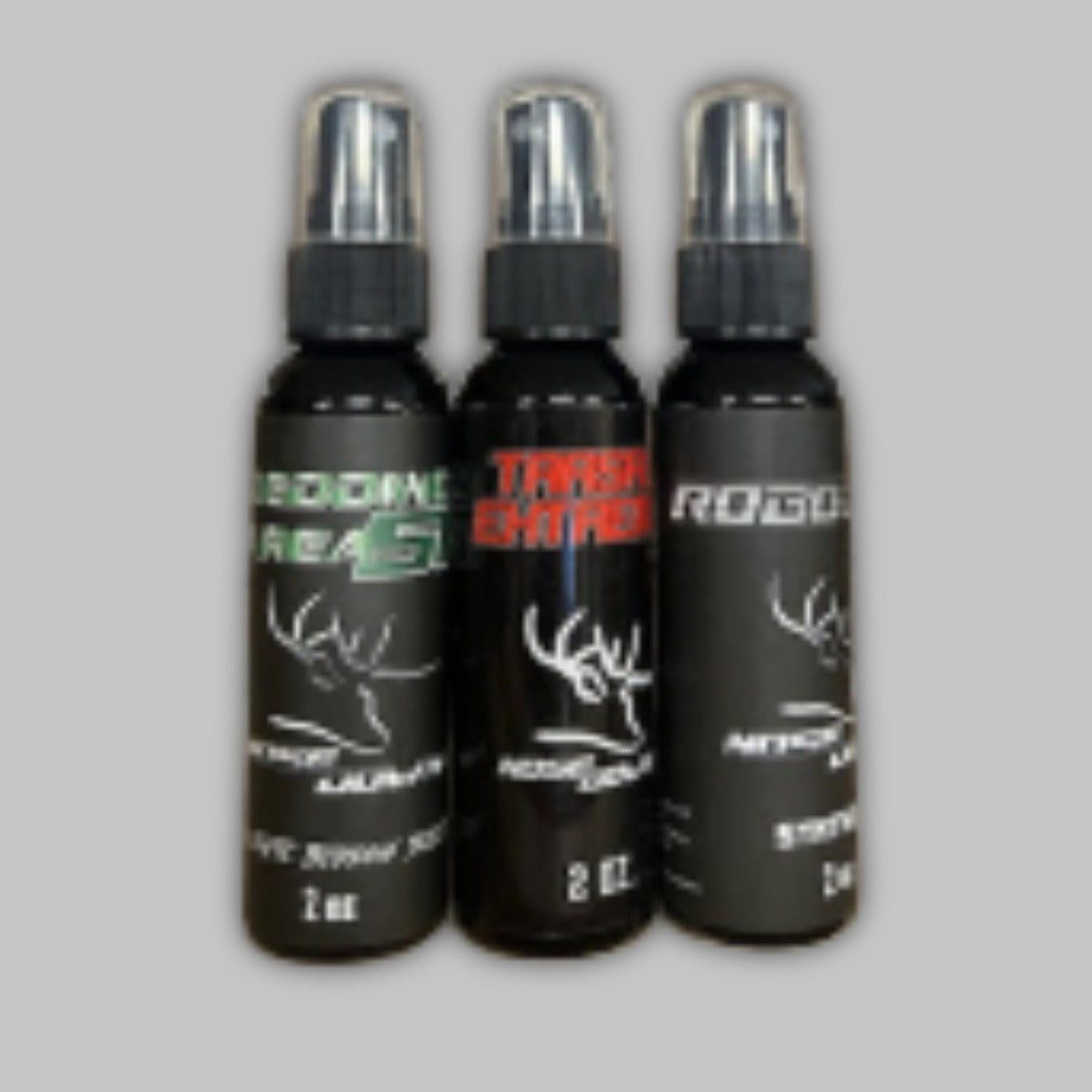 Synthetic Slam Combo deer scent bottles for CWD compliant hunting