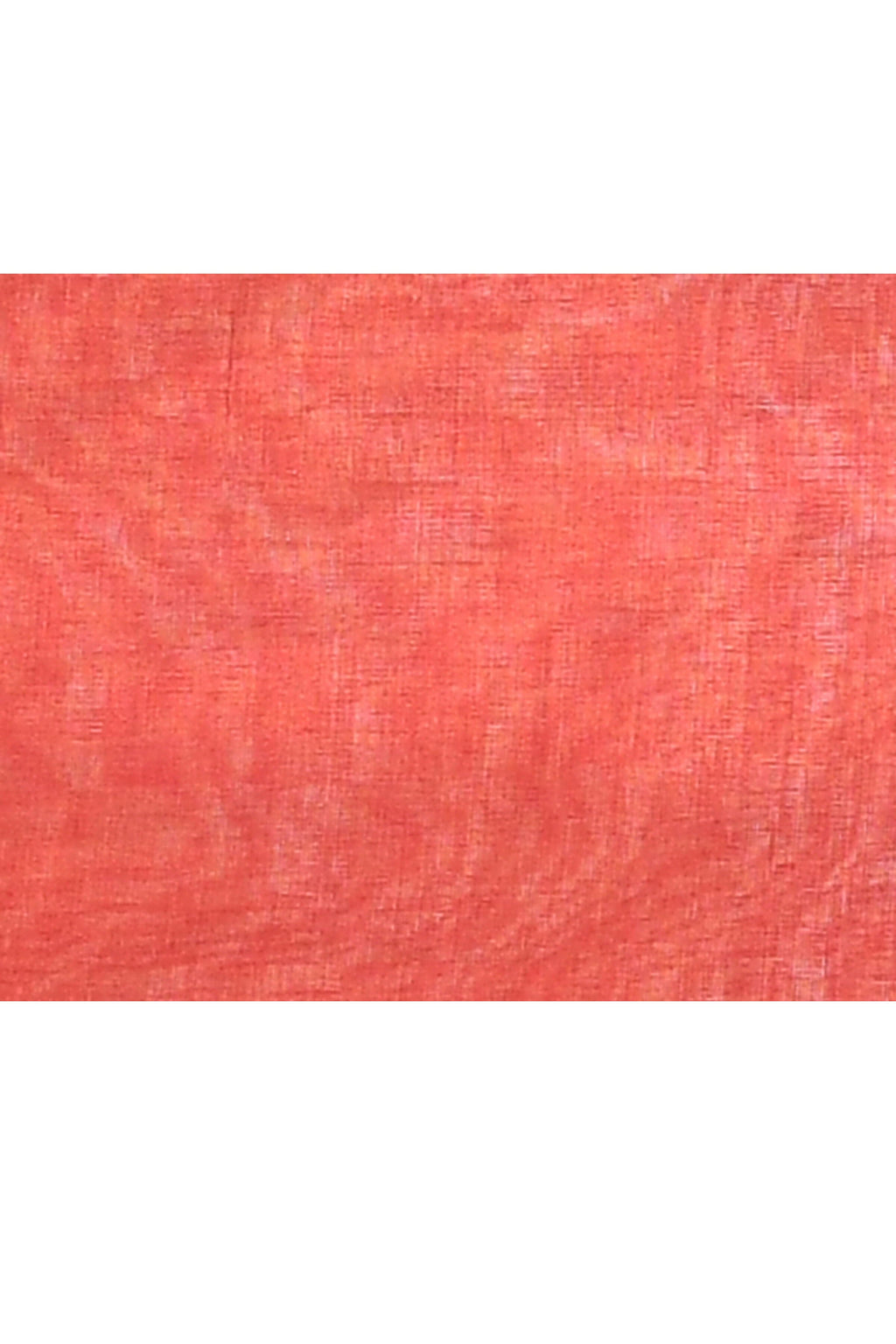 Red Dual Tone Organic Tissue Saree with Unstitched Blouse Piece