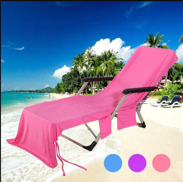 Beach Chair Cover and Towel Mat for Lounge Chairs