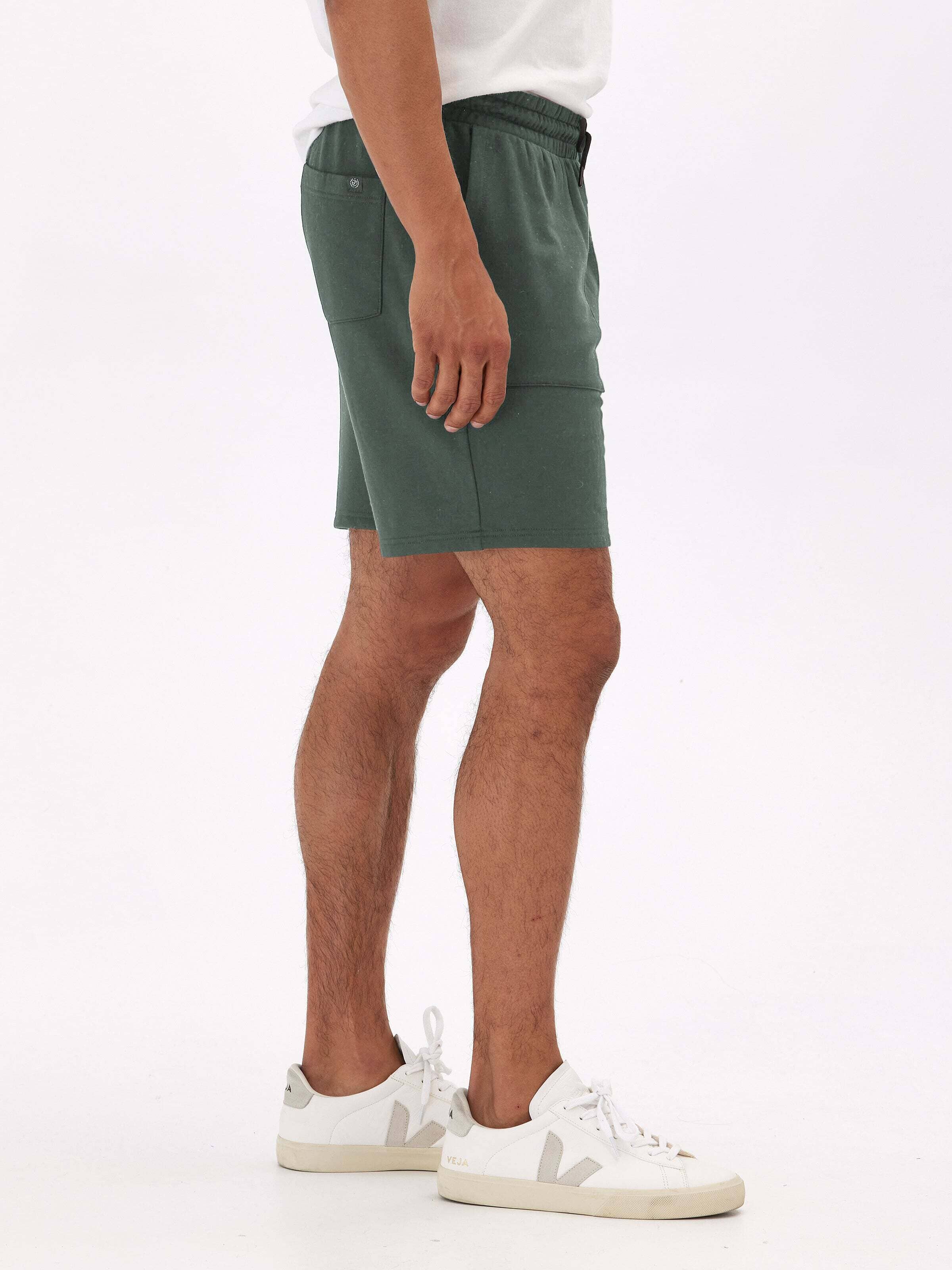 Men's Core Feather Fleece Short Lightweight Comfortable Casual