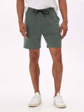 Men wearing comfortable Threads 4 Thought Core Feather Fleece Shorts in a casual lifestyle setting