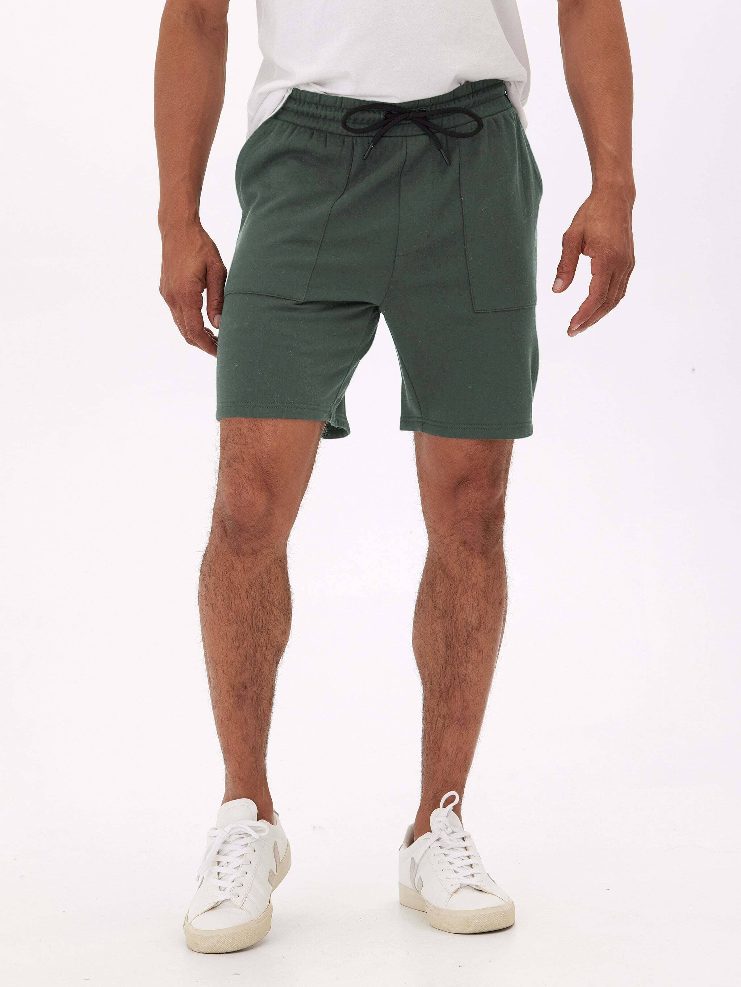 Men's Core Feather Fleece Short Lightweight Comfortable Casual