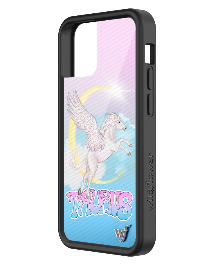 Taurus Celestial Pegasus iPhone Case in Baby Blue and Pink - Image 16