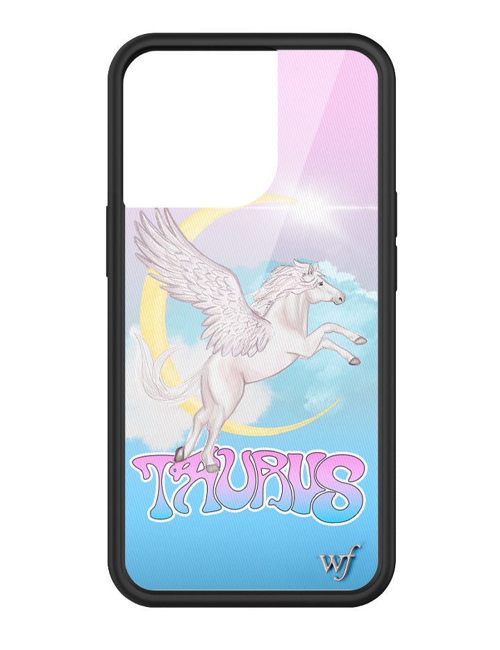 Taurus Celestial Pegasus iPhone Case in Baby Blue and Pink - Image 11
