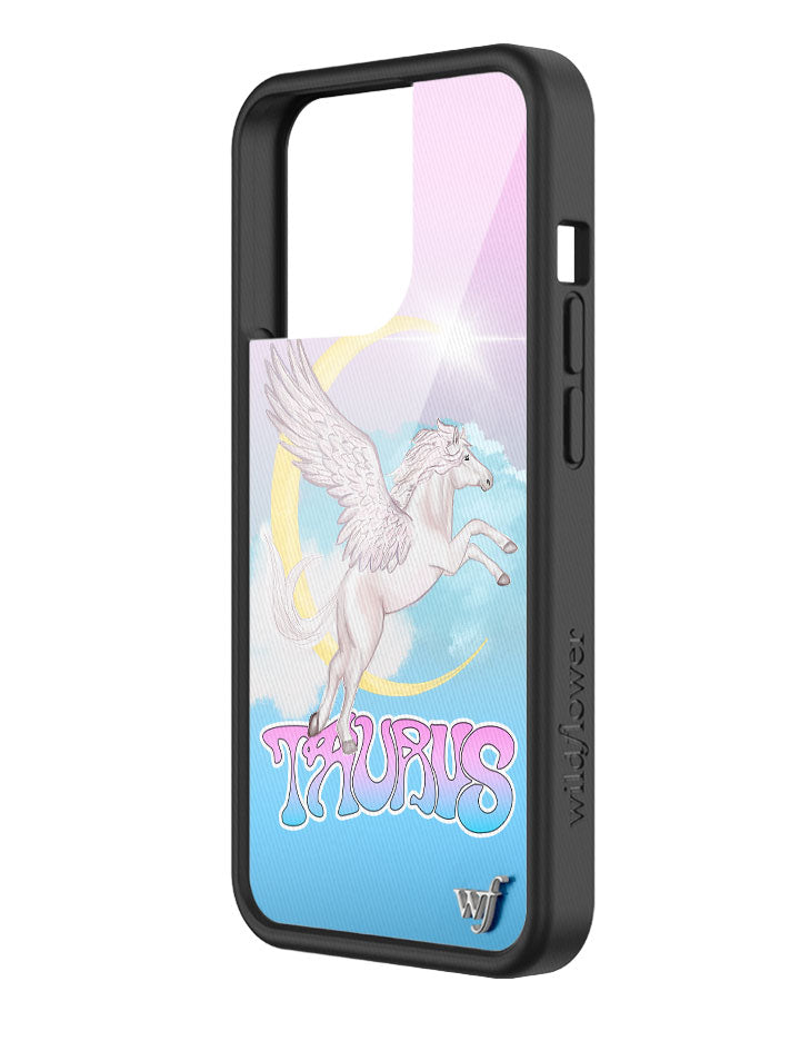 Taurus Celestial Pegasus iPhone Case in Baby Blue and Pink - Image 12