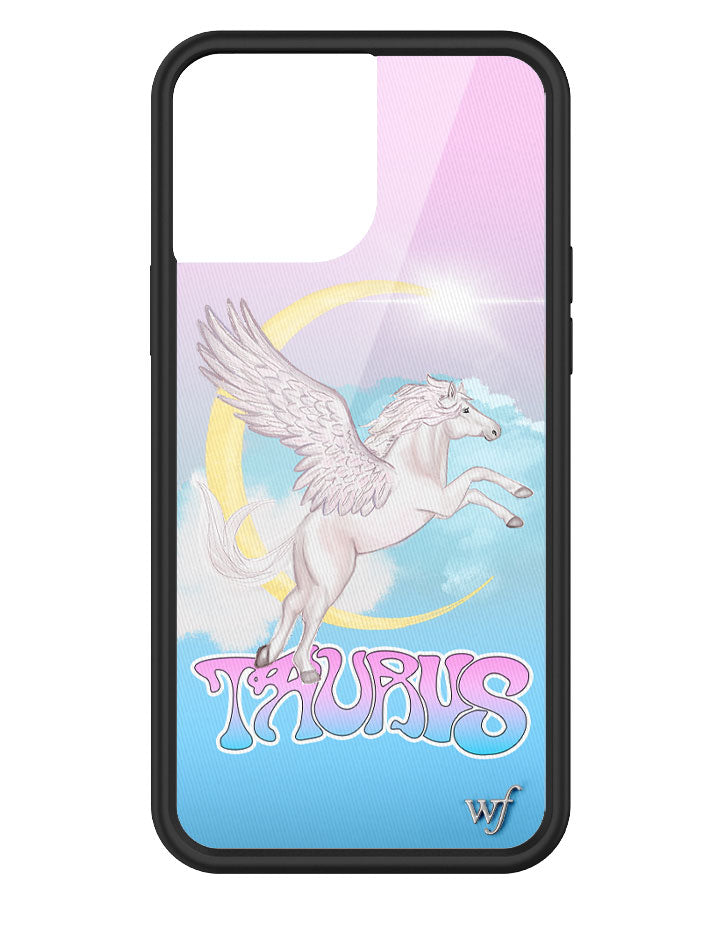 Taurus Celestial Pegasus iPhone Case in Baby Blue and Pink - Image 9