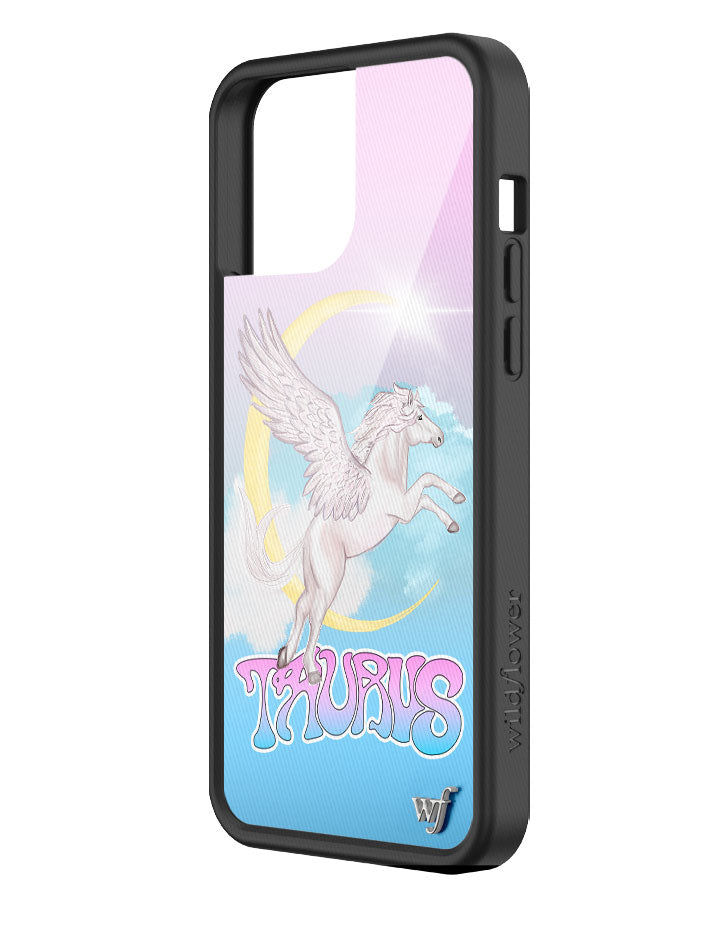 Taurus Celestial Pegasus iPhone Case in Baby Blue and Pink - Image 10