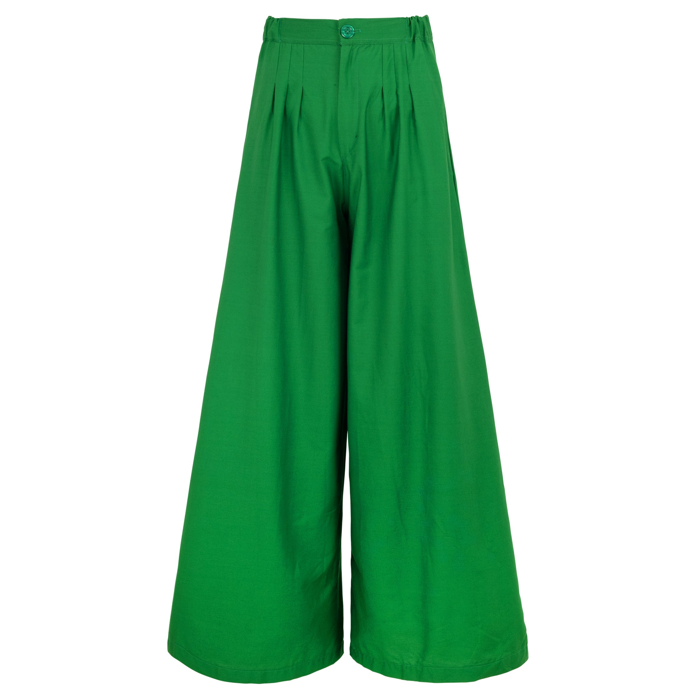 TAYLOR Wide-leg Palazzo Pants in Kelly Green