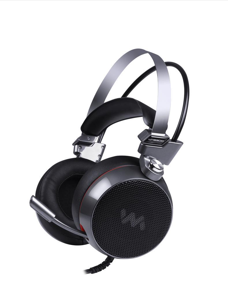 Gaming PC Headphones with 7.1 Surround Sound and LED Lights