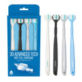 Pursonic 3D Advanced Tech 360° Full Coverage Toothbrush Set (4-Pack)
