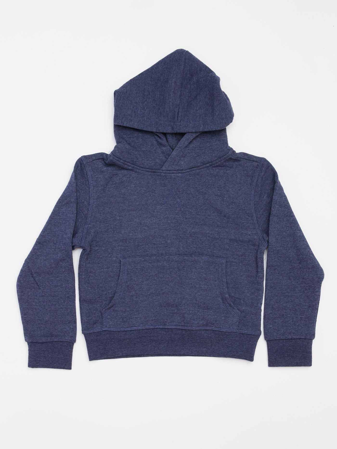 Kid's Triblend Pullover Hoodie in Navy Blue – Casual Sporty Fleece