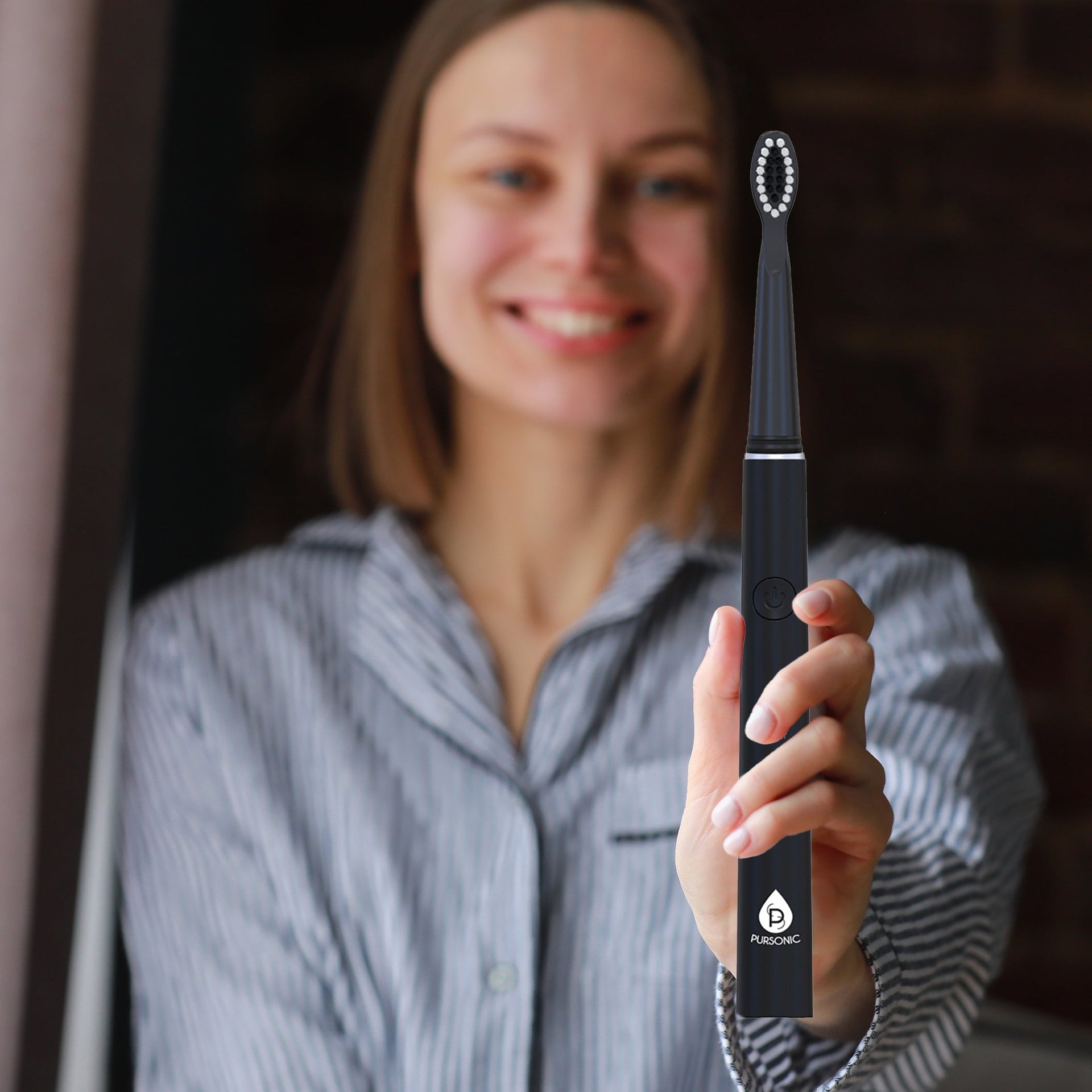 USB Rechargeable Electric toothbrush with 12 Brush Heads