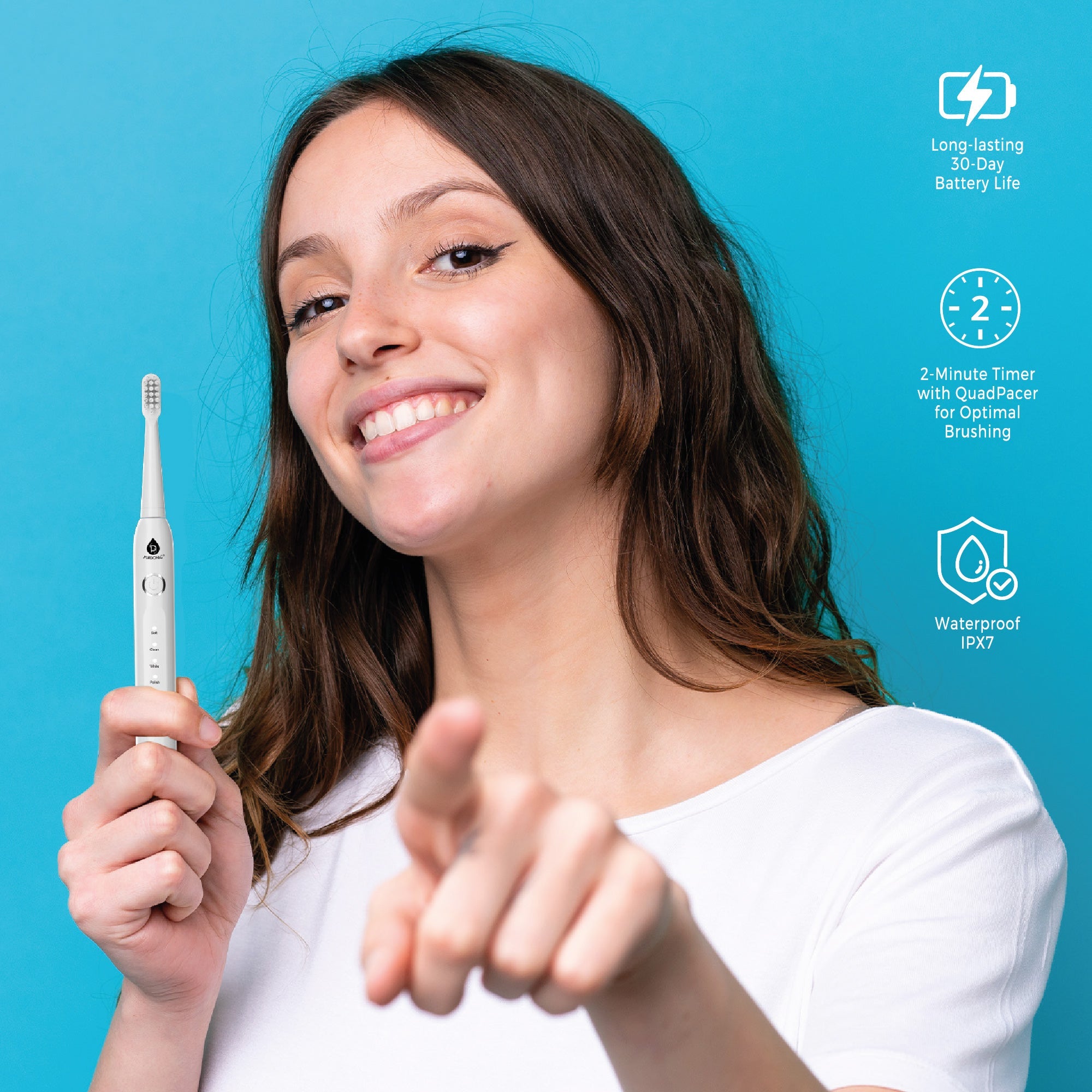 Pursonic Complete Oral Care Bundle – USB Rechargeable Sonic Toothbrush, Water Flosser & UV Toothbrush Sanitizer