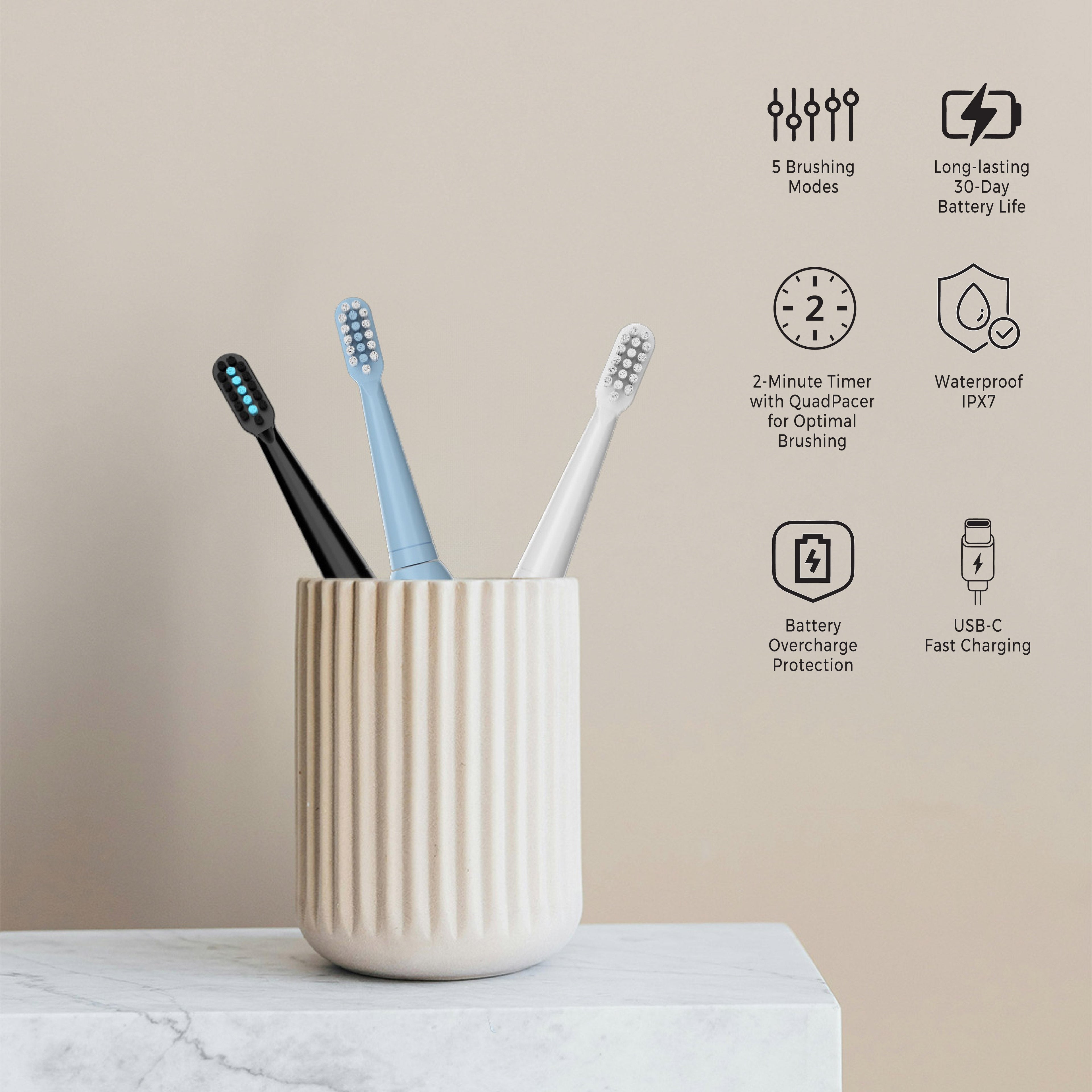USB Rechargeable Electric Toothbrush