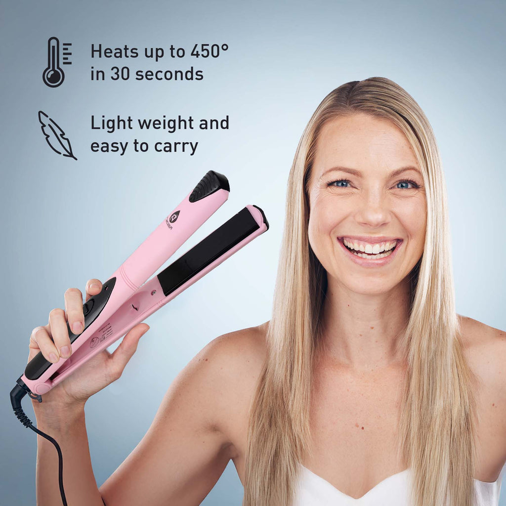 Professional Hair Styling Trio: Triple Barrel Curler, One-Step Volumizer & Flat Iron Duo Pack