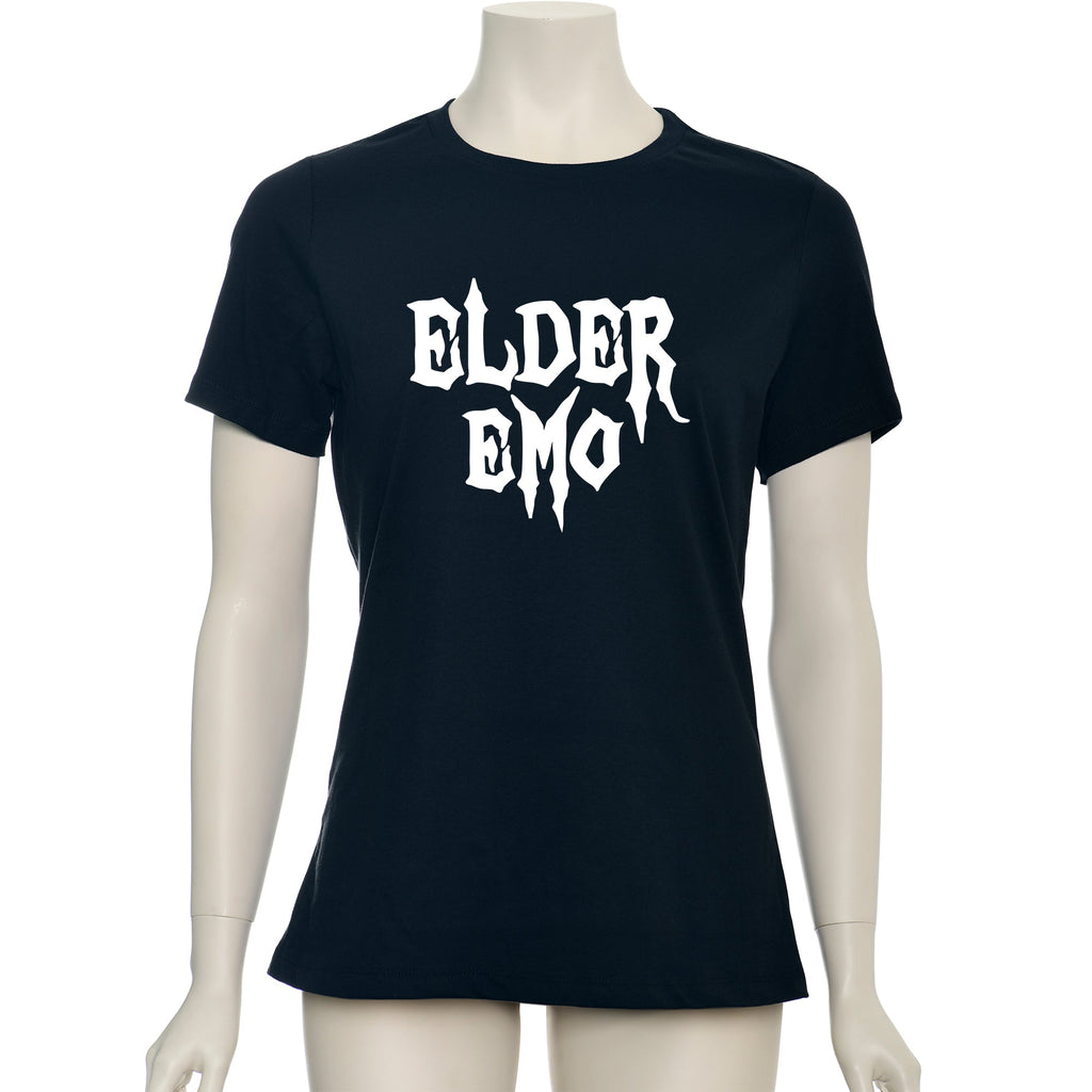 Glow in the Dark Elder Emo Black Crew Neck T-Shirt - Image 5