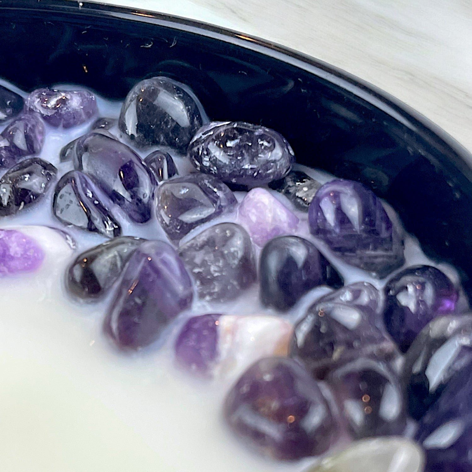 Third-Eye Chakra Crystal Candle, 10oz