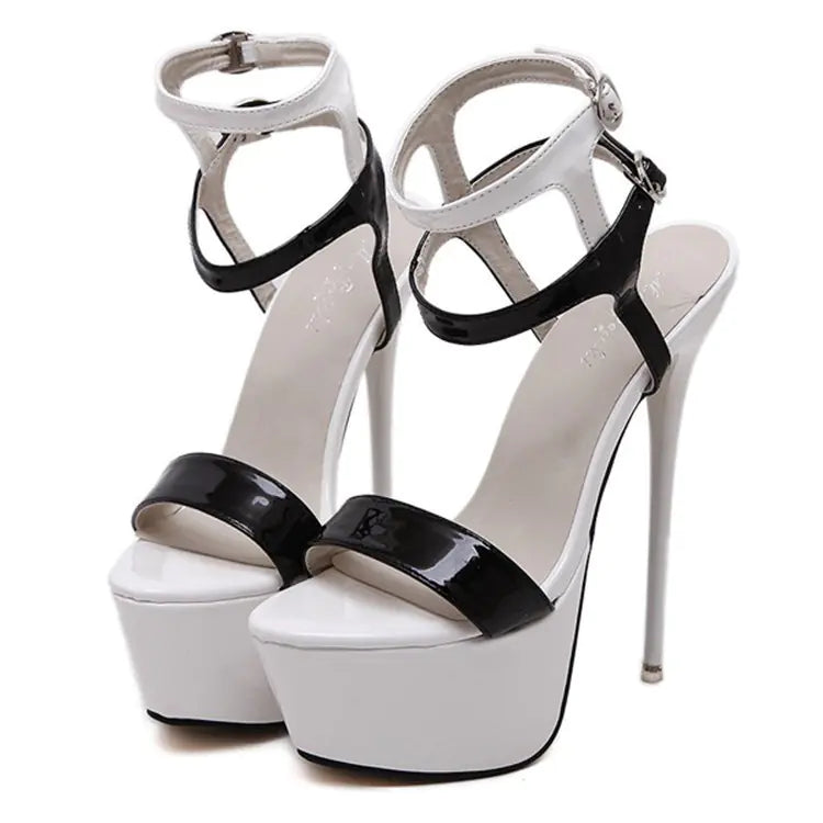 Women's Sexy High Heel Platform Sandals Nightclub Party Shoes - Image 2