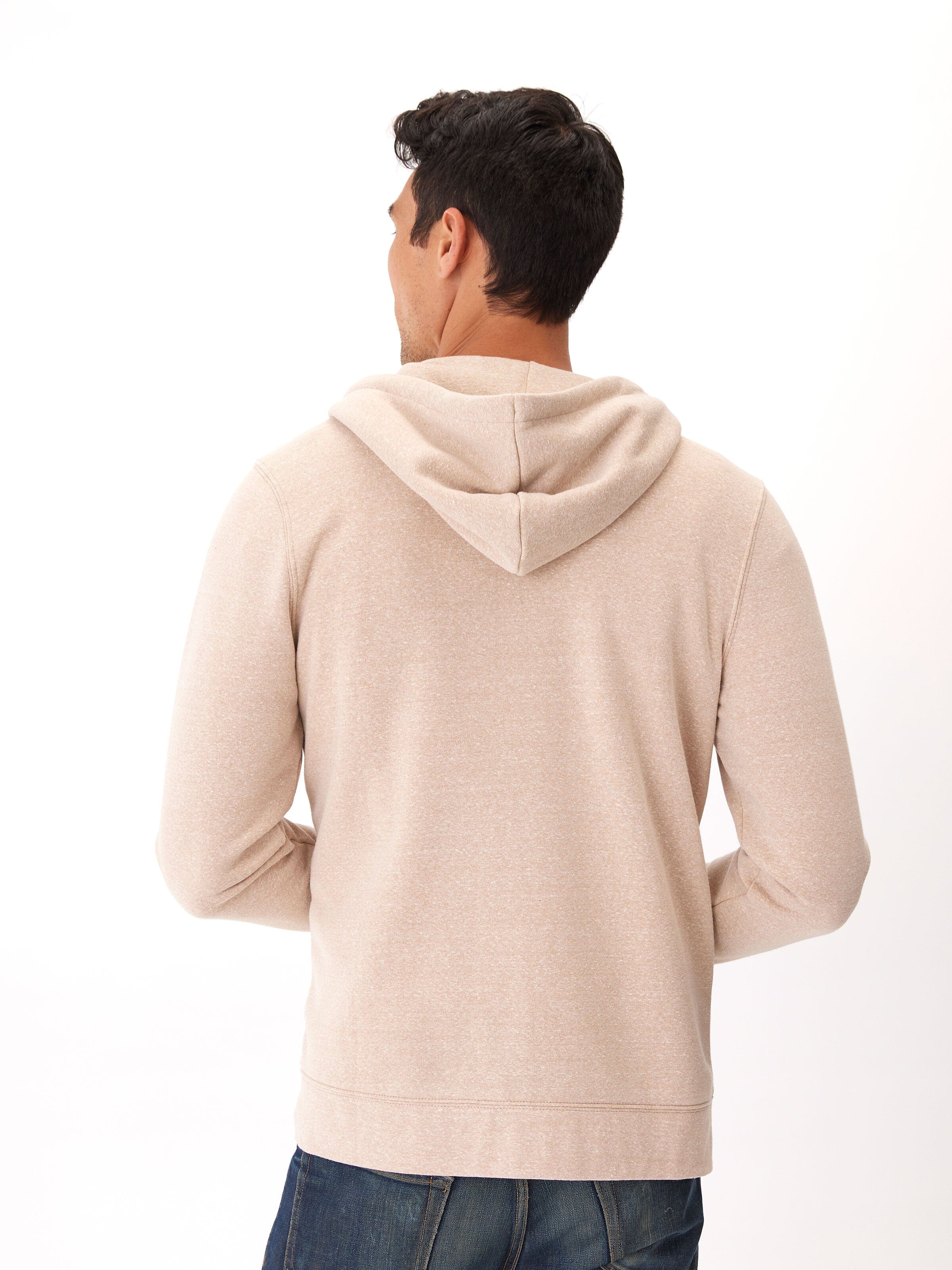 Men's Core Triblend Fleece Zip-Up Hoodie, Lightweight Layer