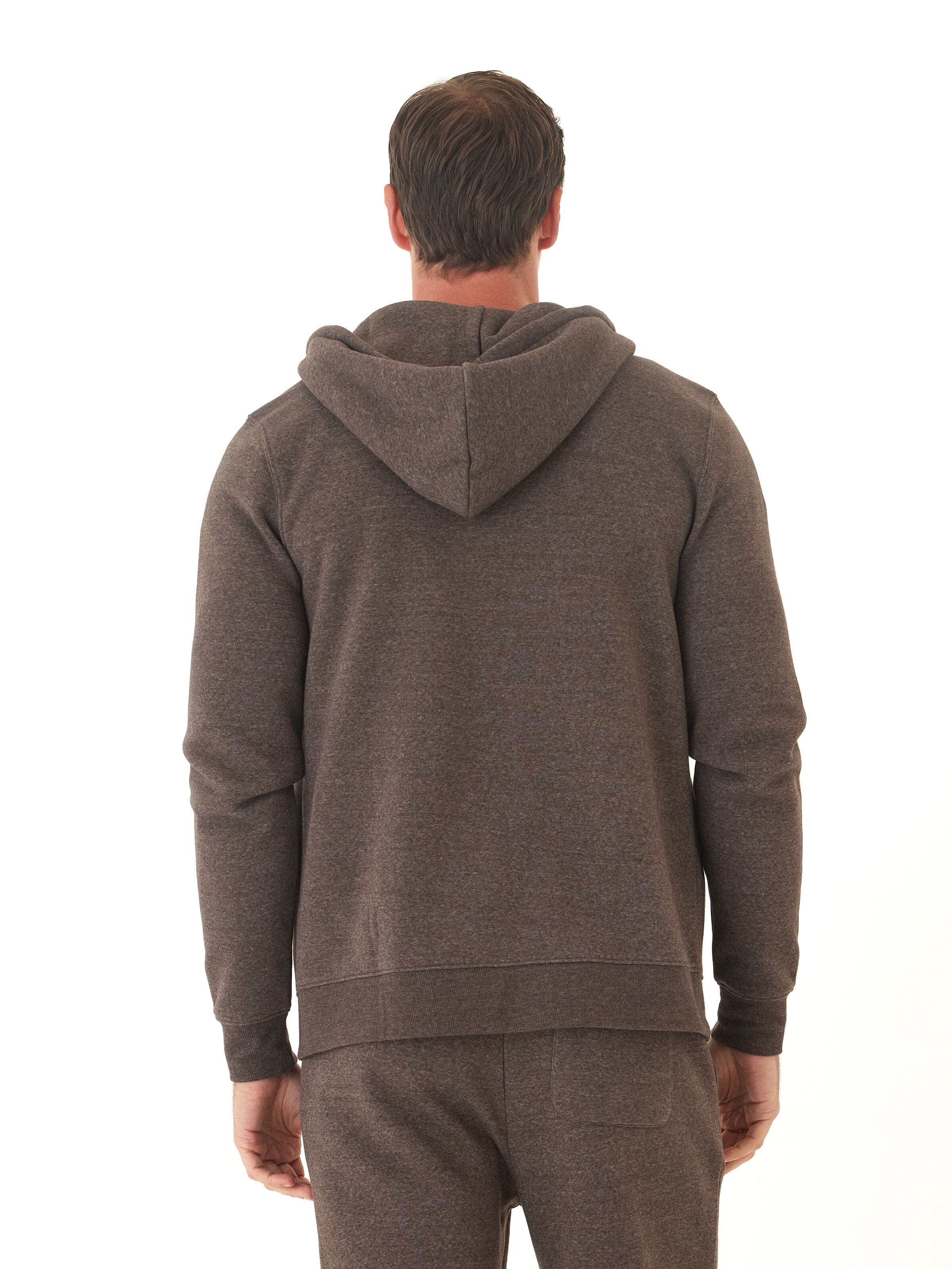 Men's Core Triblend Fleece Zip Hoodie - Lightweight Casual Layer