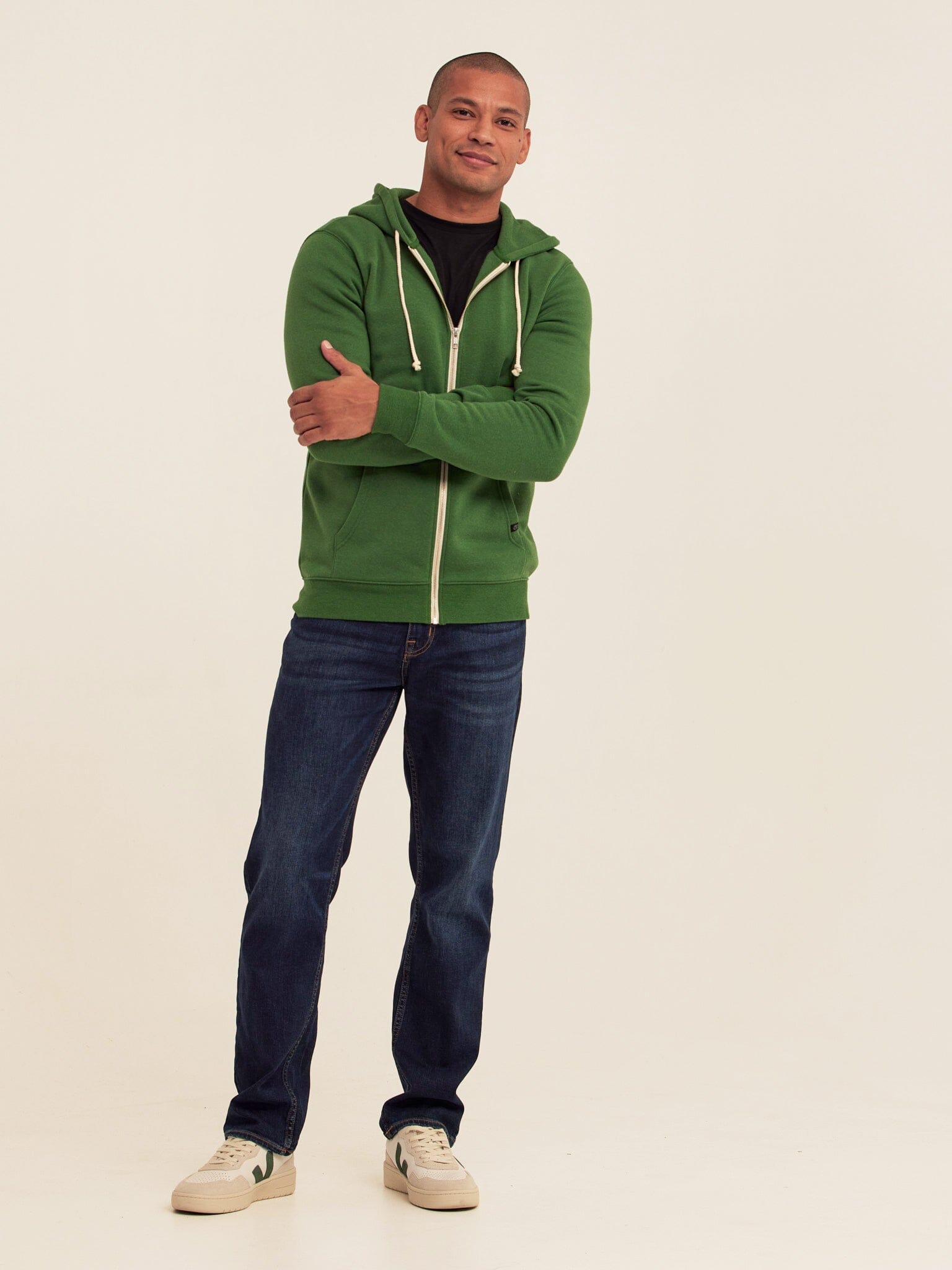 Men's Triblend Fleece Zip Hoodie – Lightweight Soft Layer