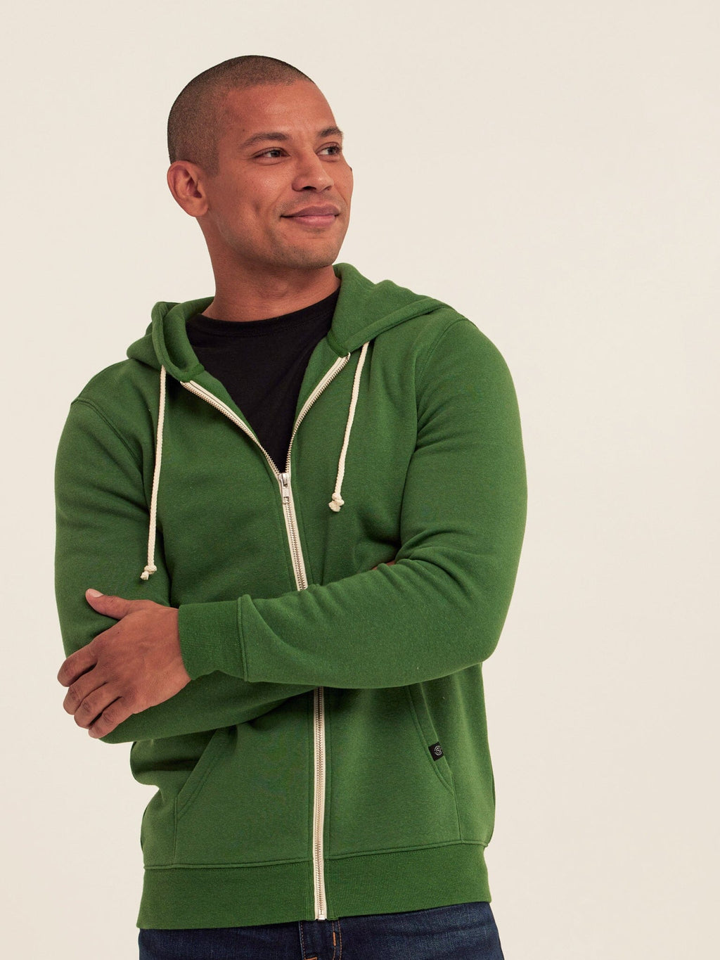Men's Triblend Fleece Zip Hoodie – Lightweight Soft Layer
