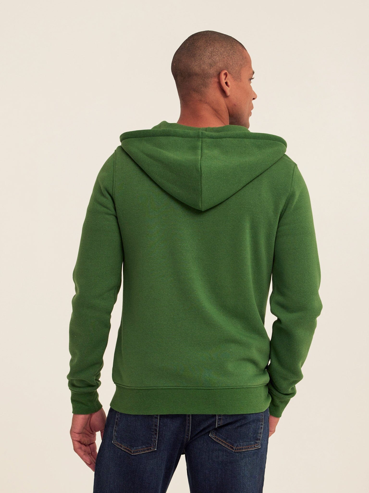 Men's Triblend Fleece Zip Hoodie – Lightweight Soft Layer