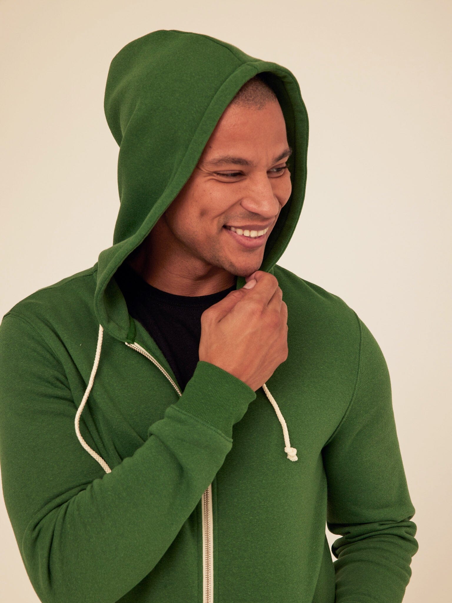 Men's Triblend Fleece Zip Hoodie – Lightweight Soft Layer