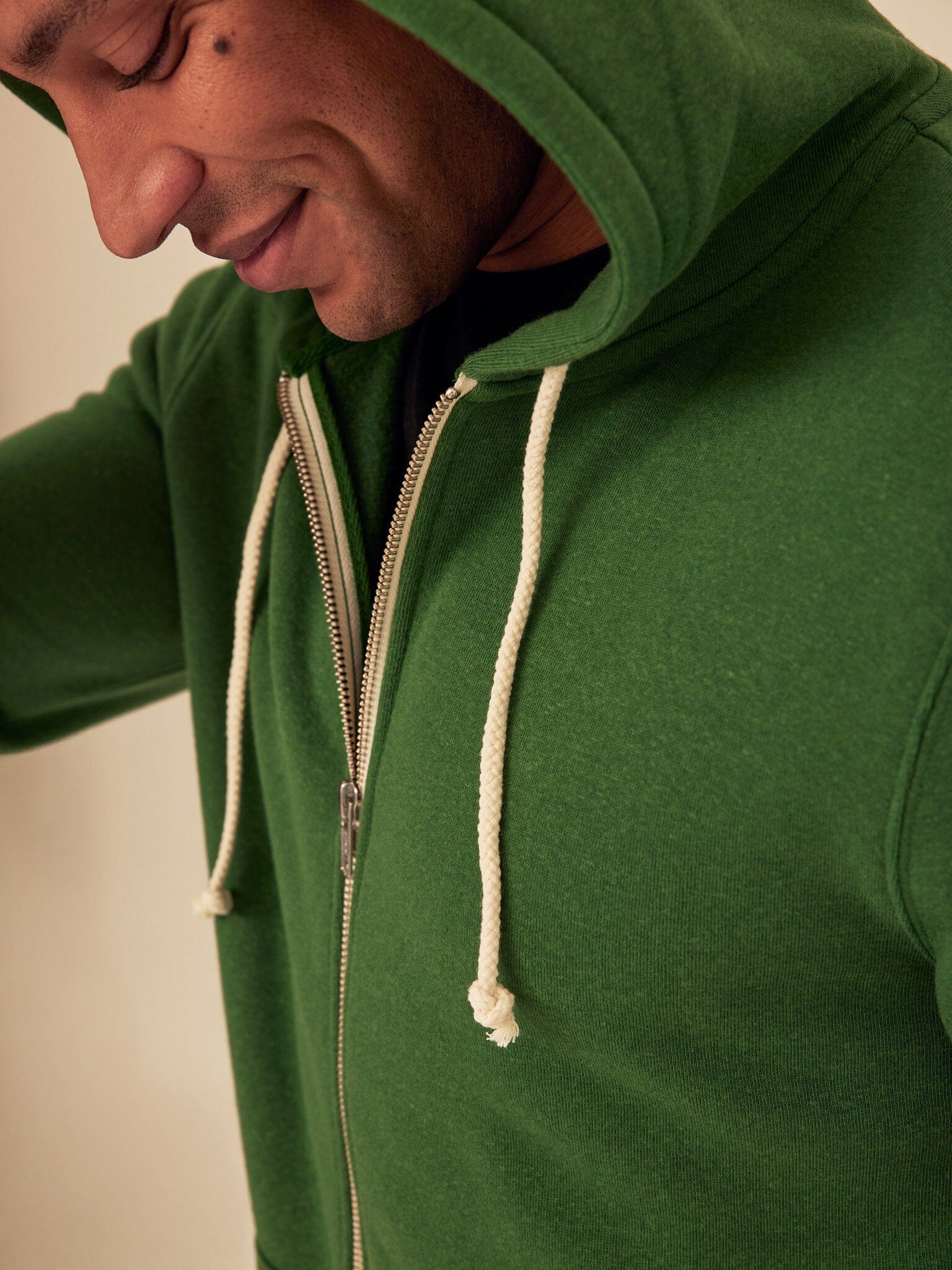 Men's Triblend Fleece Zip Hoodie – Lightweight Soft Layer