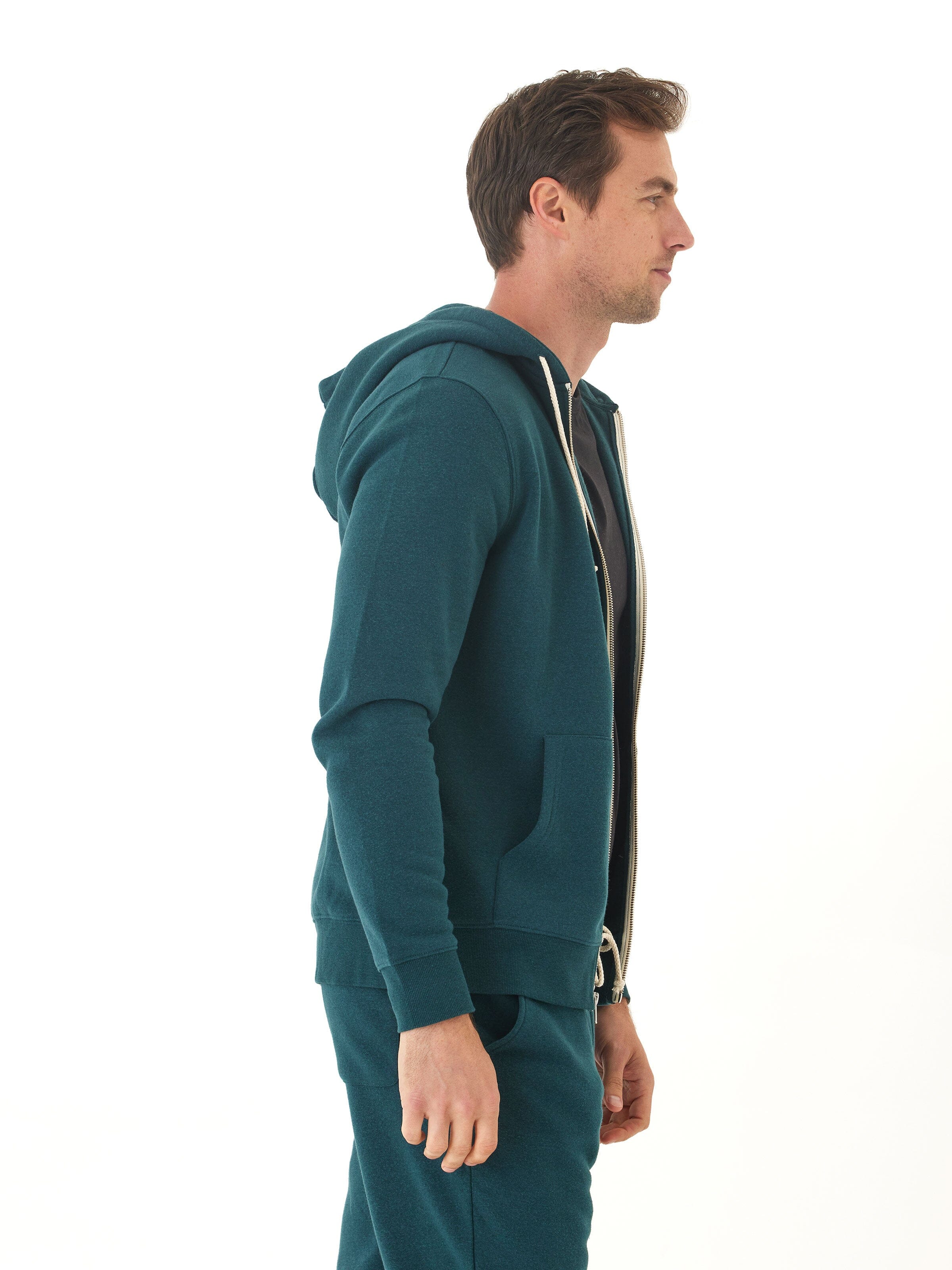 Men's Core Triblend Fleece Zip Hoodie – Athletic Knit Layer
