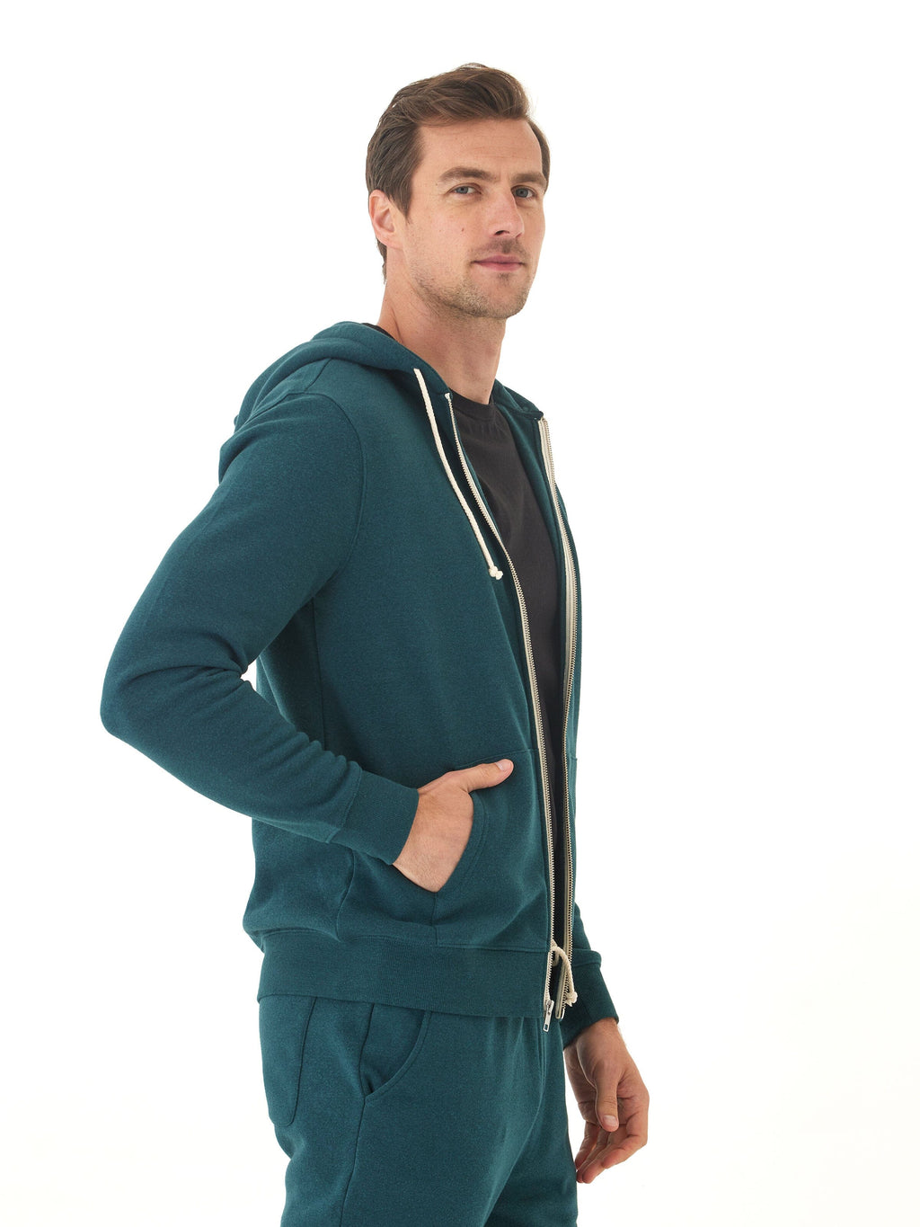 Men's Core Triblend Fleece Zip Hoodie – Athletic Knit Layer