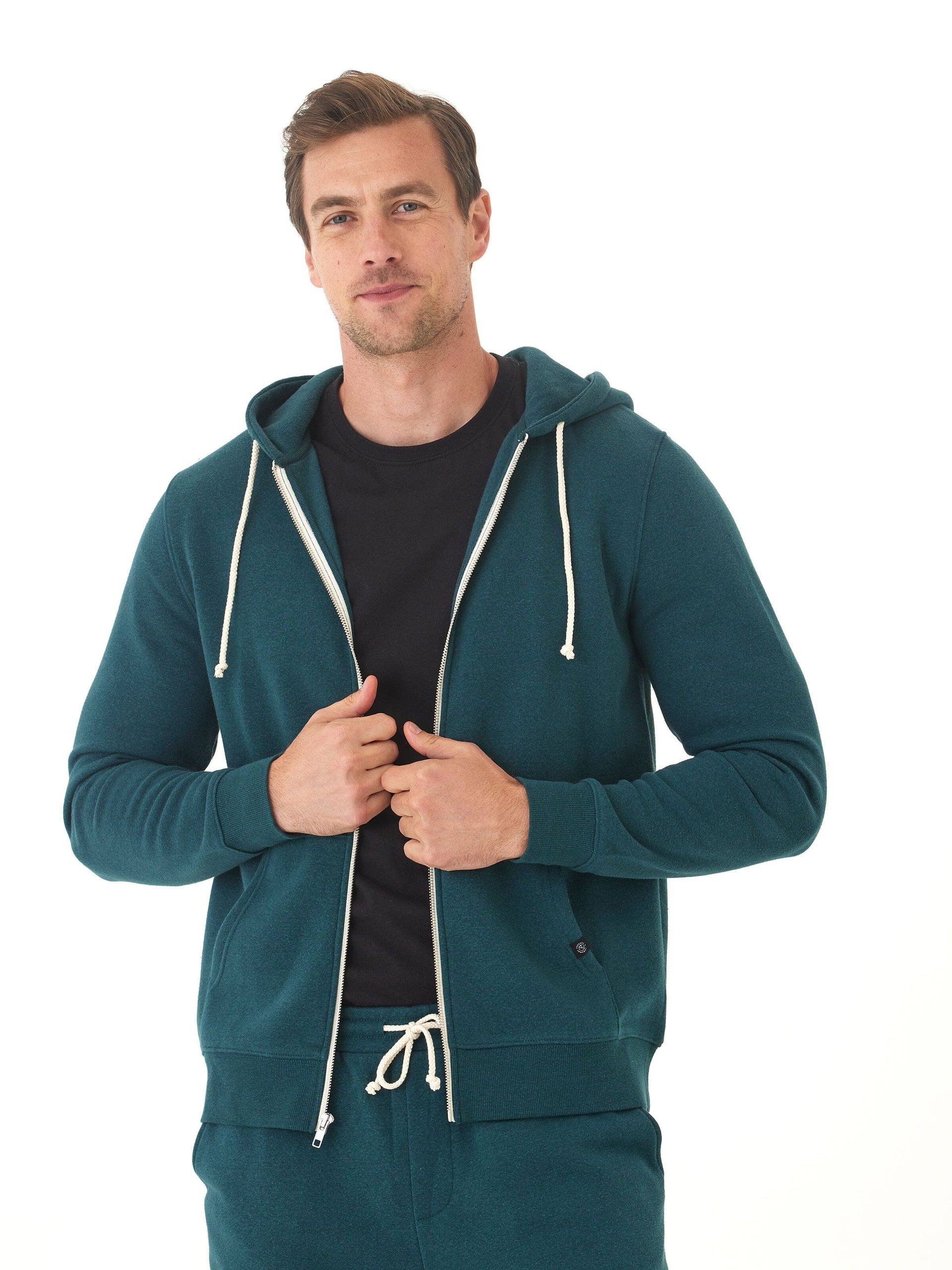 Men's Core Triblend Fleece Zip Hoodie – Athletic Knit Layer