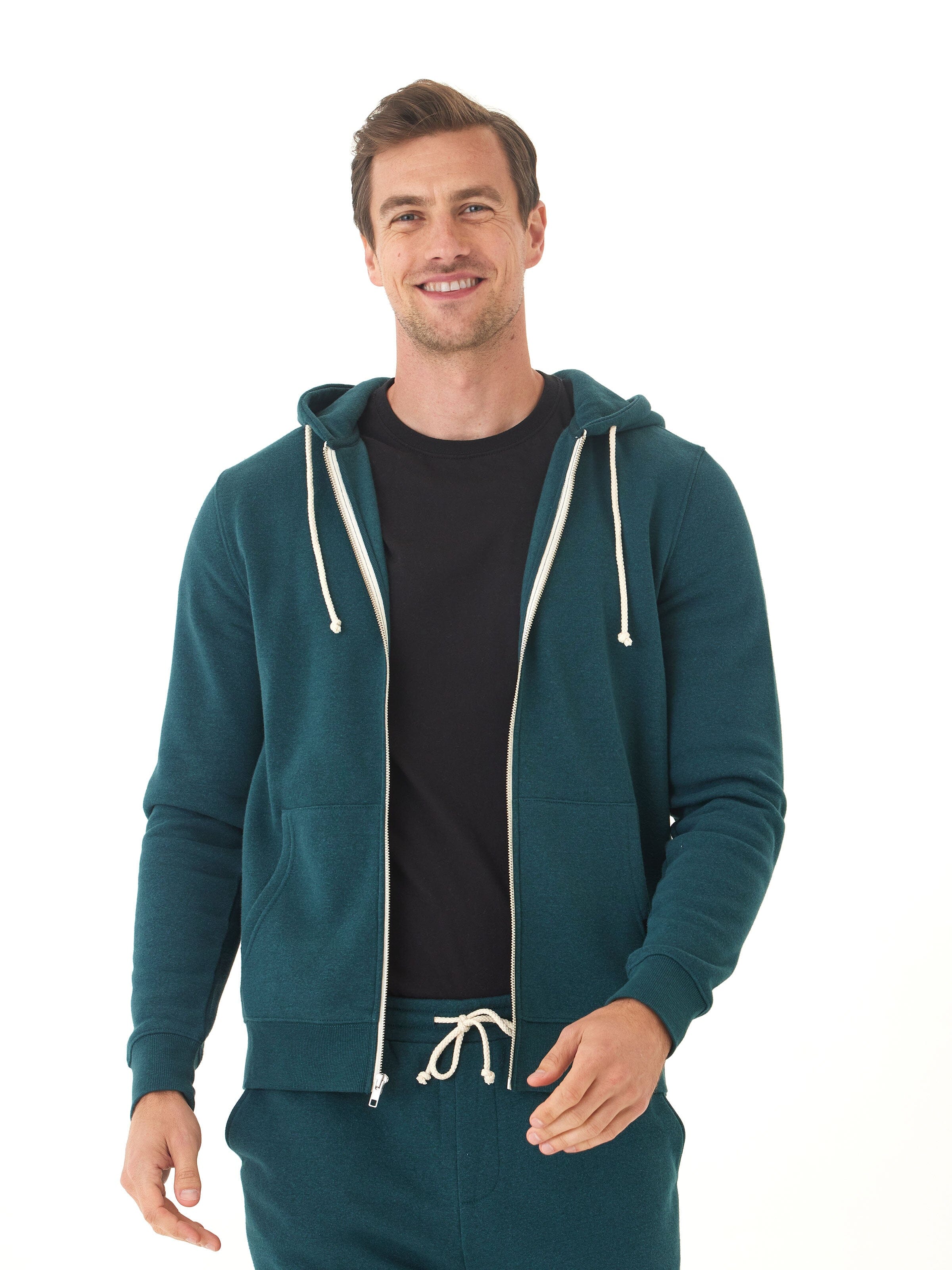 Men's Core Triblend Fleece Zip Hoodie – Athletic Knit Layer